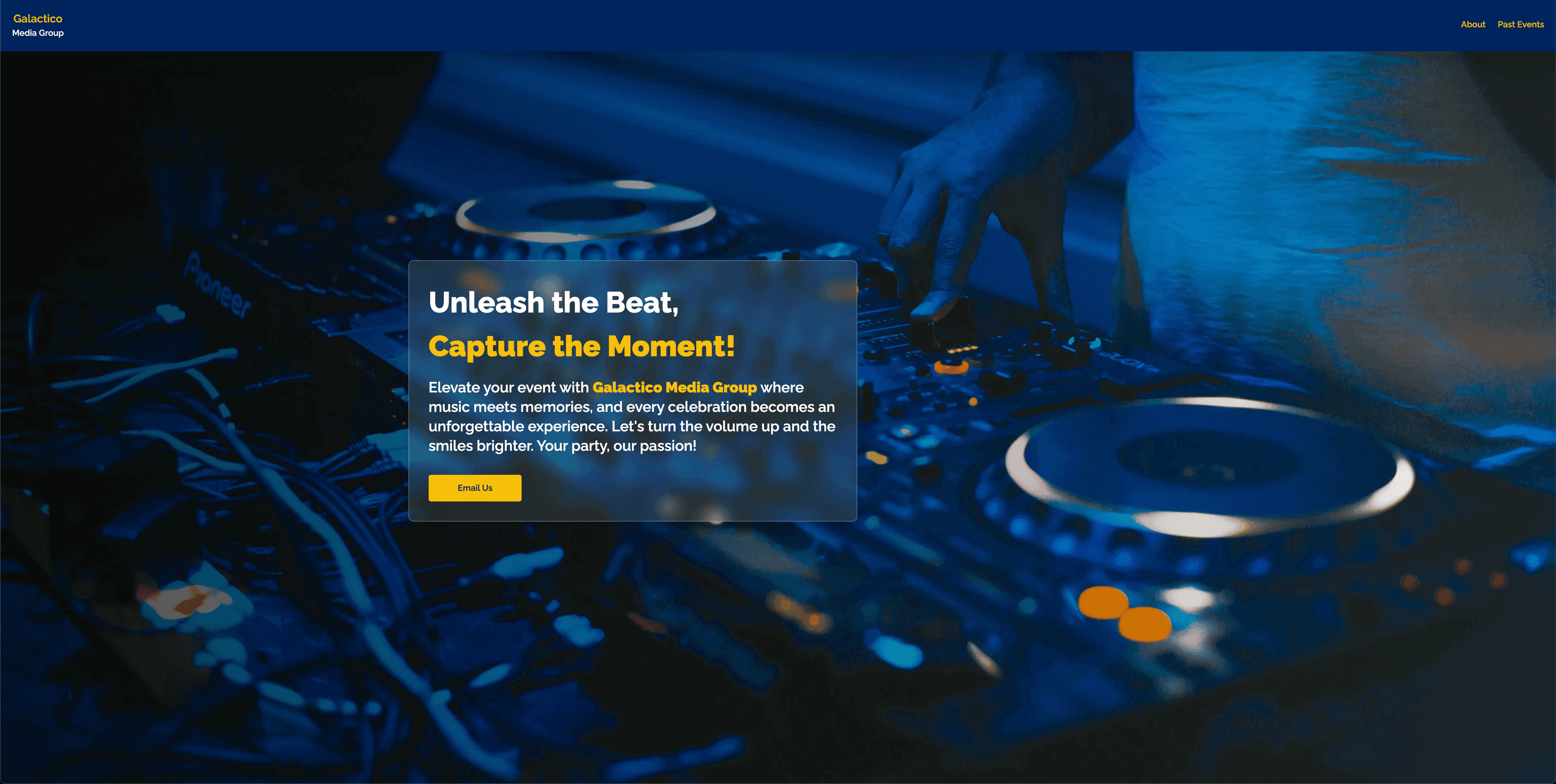 DJ Landing Page